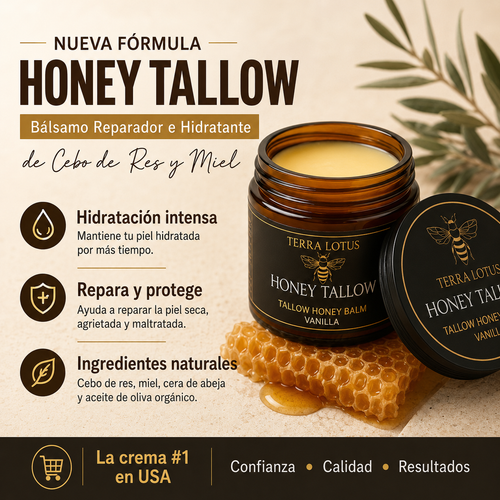 Honey Tallow | Bálsamo Hidratante de Sebo de Res y Miel
