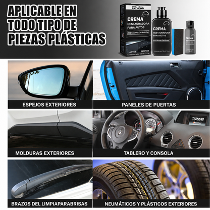 Restaurador de Plásticos para Auto – Recupera el Color y Brillo Original✨