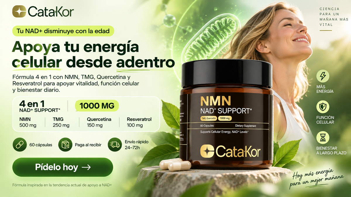 ⚡ NAD+ Advanced – Fórmula 4 en 1 para tu Vitalidad